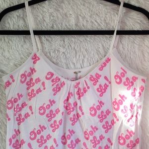 Pink Victoria’s Secret OOH LA LA Tank Top